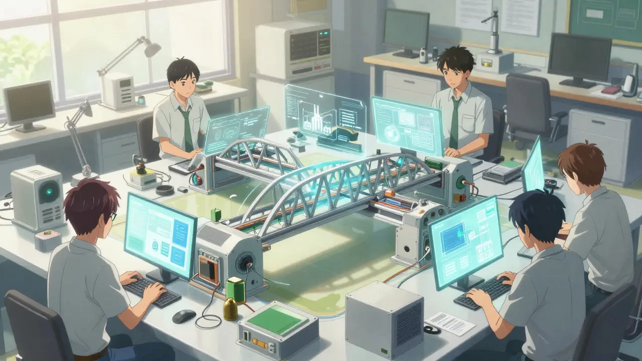 Team building connection between virtual code and real world