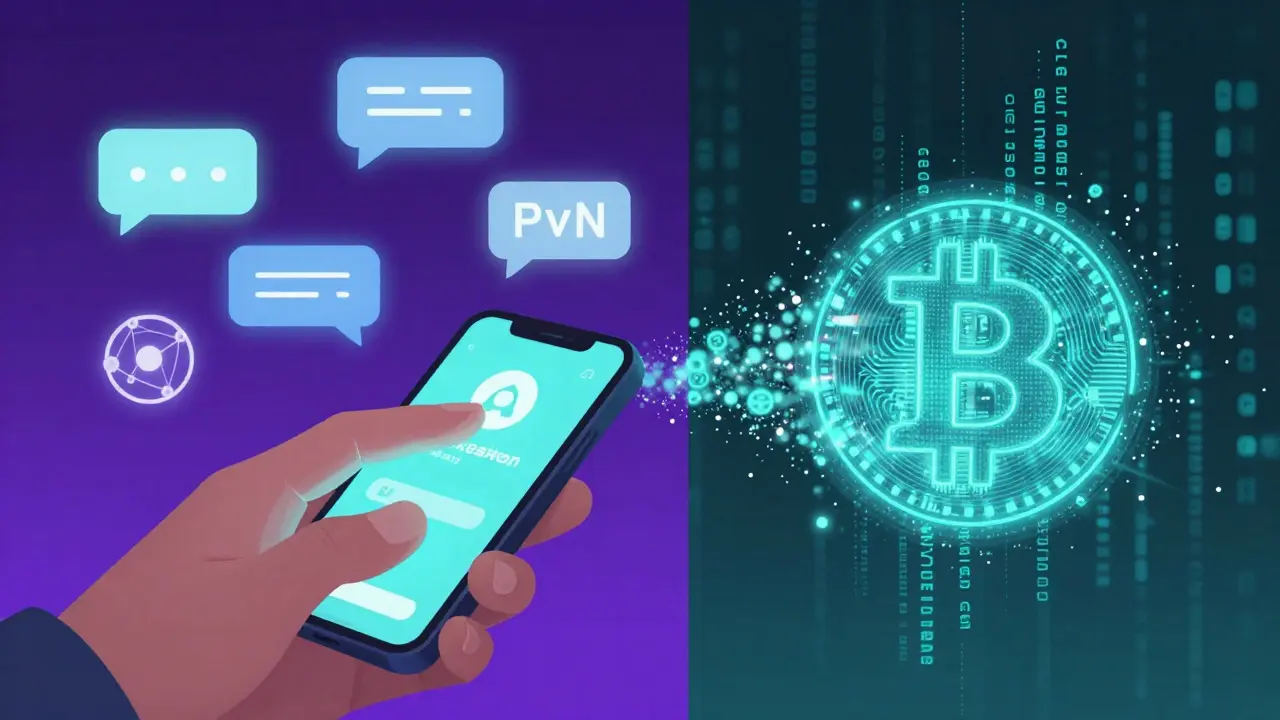 Digital representation of a secret P2P crypto trade with holographic elements