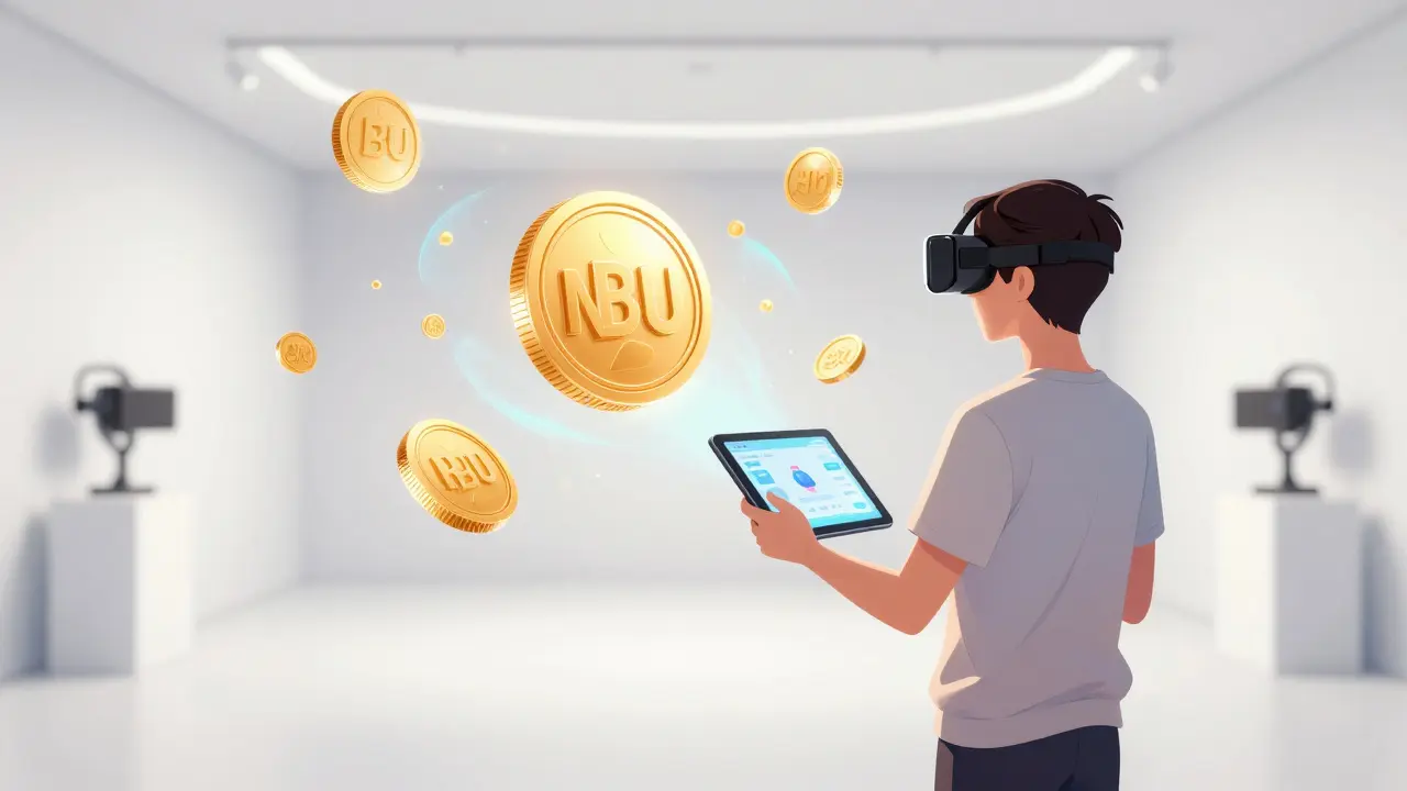 Artist using VR to display NFTs in a virtual gallery