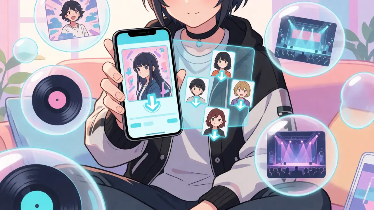Anime character voting on creative designs via holographic interface