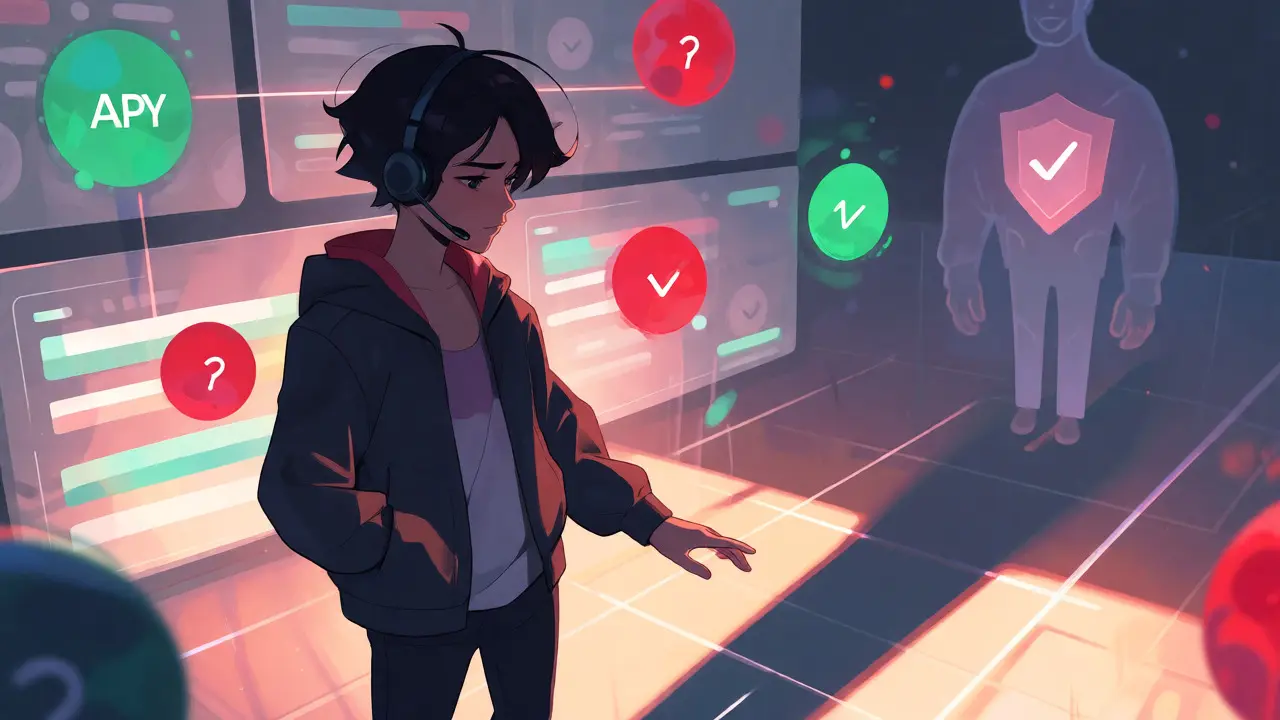 Anime trader managing floating liquidity orbs on a DEX